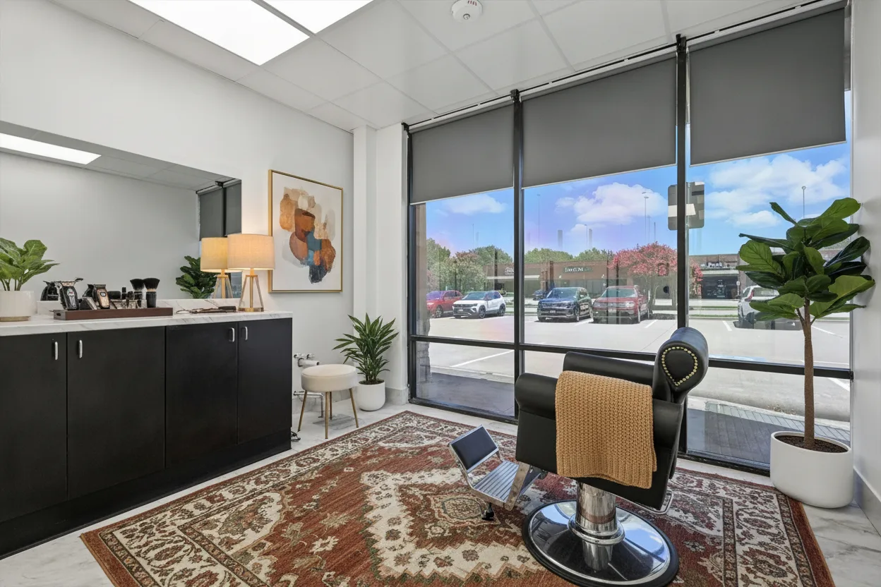 Barber salon suite for rent at Paradise Suites & Salon in Allen, TX