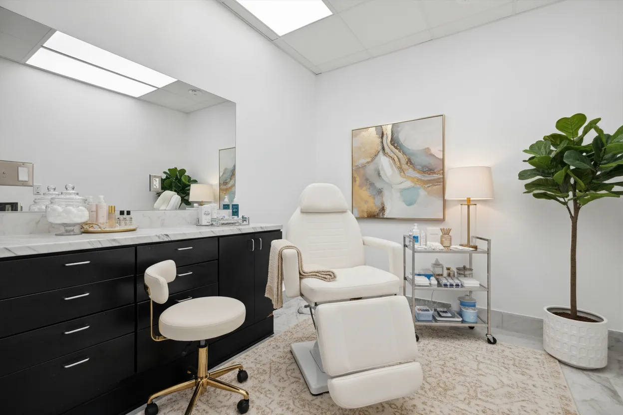 Cosmetic Injector salon suite for rent at Paradise Suites & Salon in Allen, TX